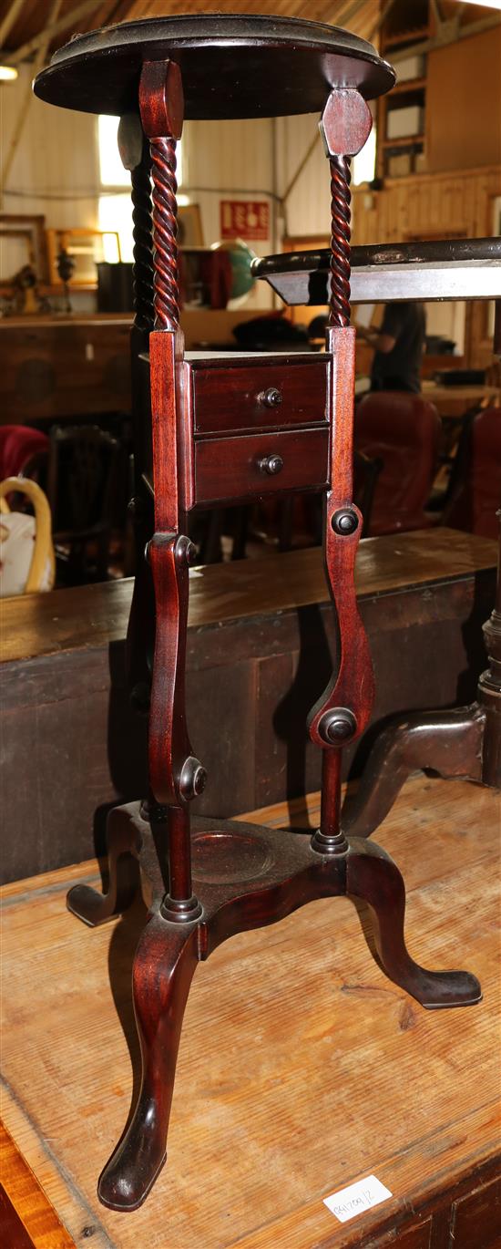 Mahogany wig stand
